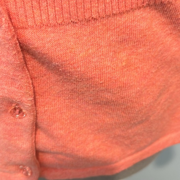 Pink cardigan button front 3/4 length sleeve size large - Picture 5 of 6